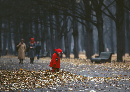 Barn i parken Sommarträdgården 1980 i Leningrad nuvarande S:t Petersburg.